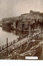Temporary bridge used from March 1908 to July 1909